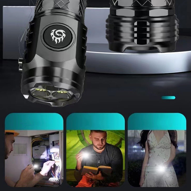 Compact Rechargeable Mini LED Flashlight with Multiple Modes