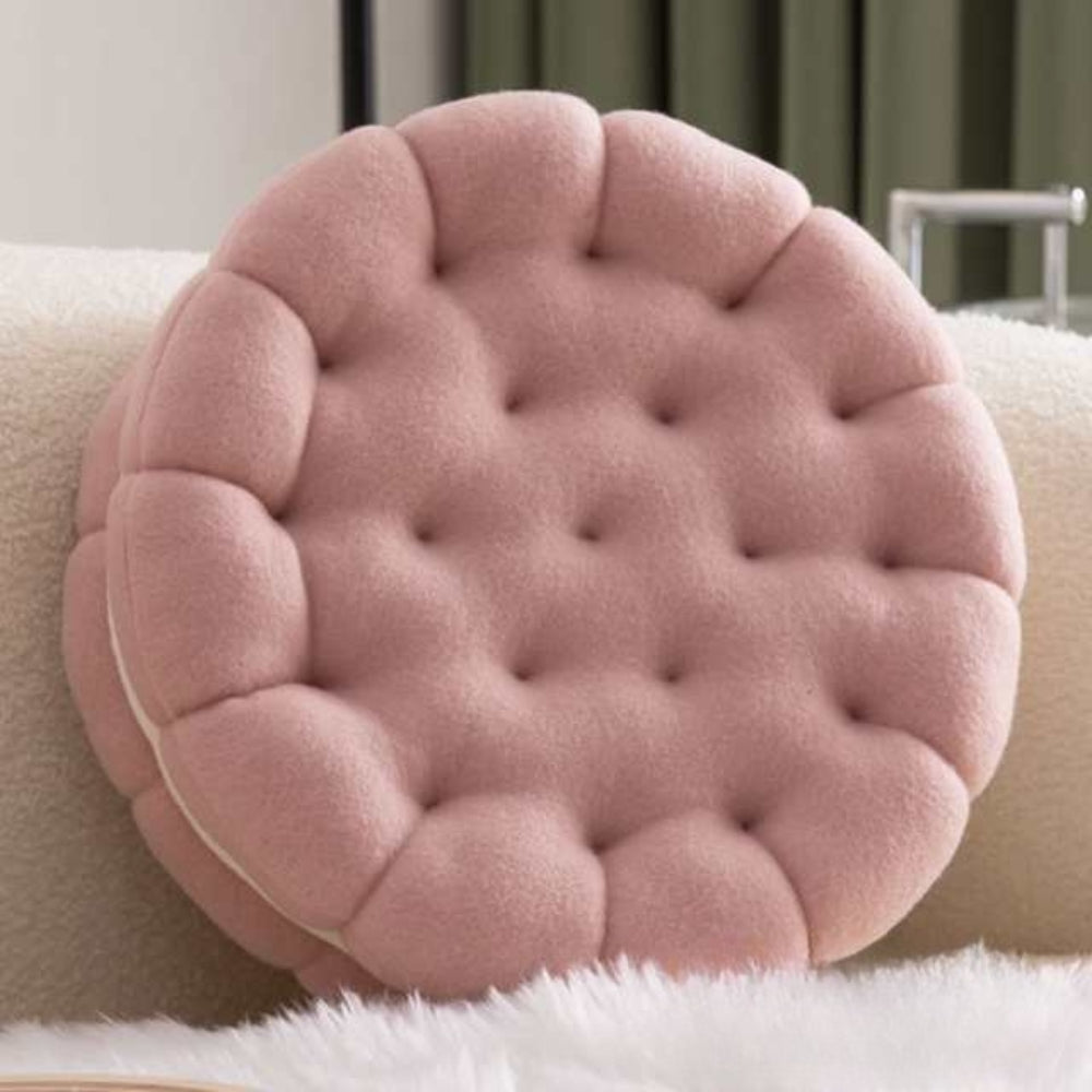 Cookie-Inspired Plush Cushion