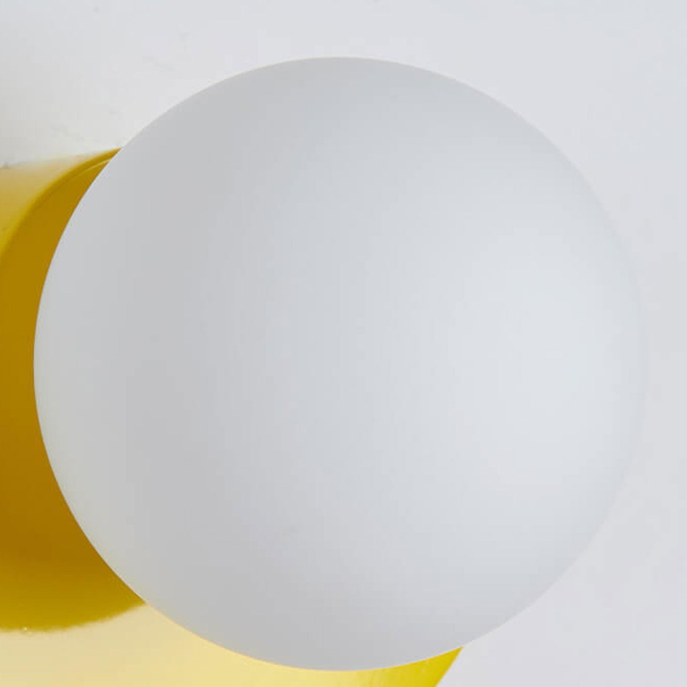 Modern Minimalist Glass Globe Wall Sconce with Semi-Circle Base