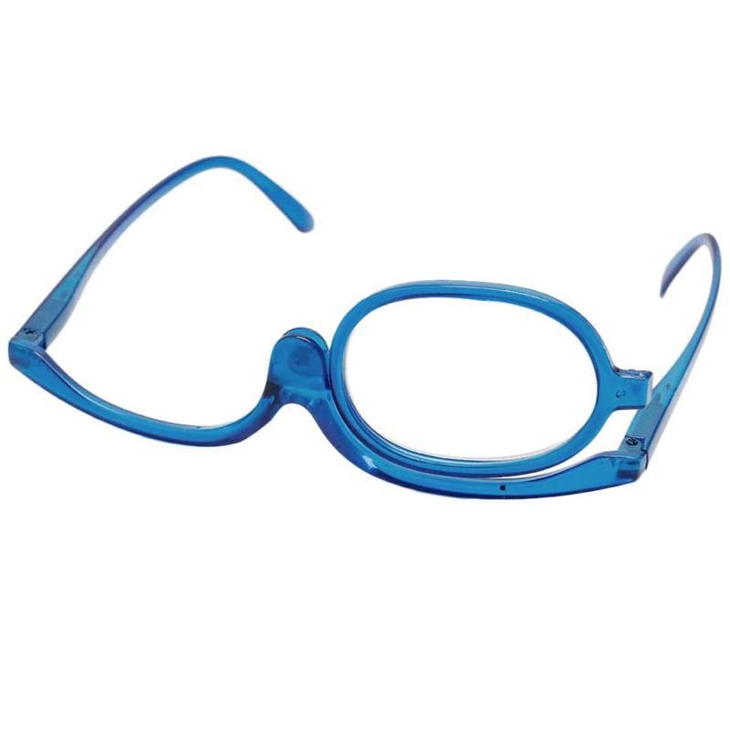 Makeup Glasses with Rotating Lenses for Easy Application