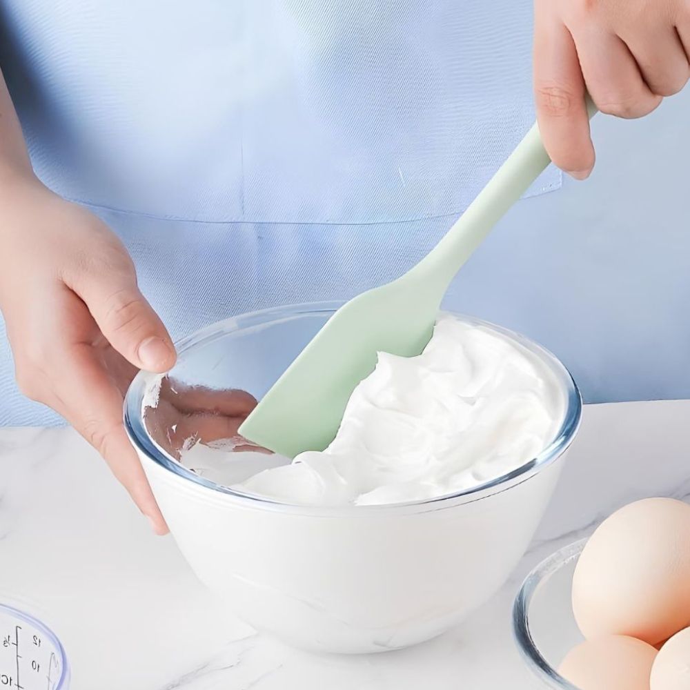 Flexible Silicone Spatula Set with Basting Brush - 6 Piece Kitchen Tools