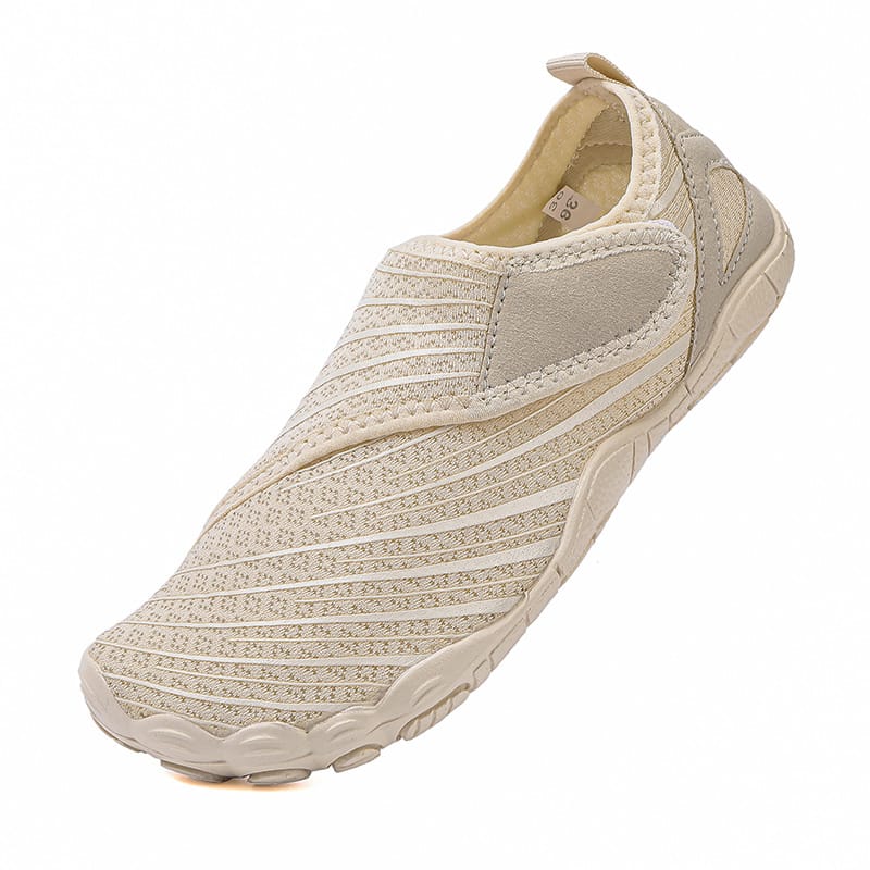 Slip-On Breathable Sports Shoes with Ribbed Detailing