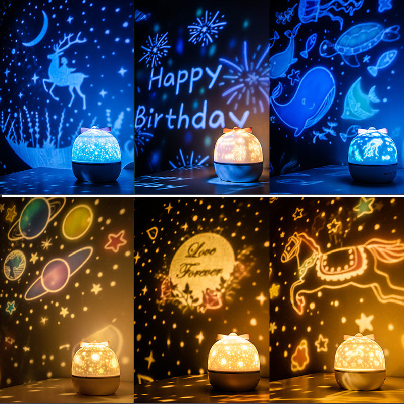Star Projector Night Light with 6 Films and Music