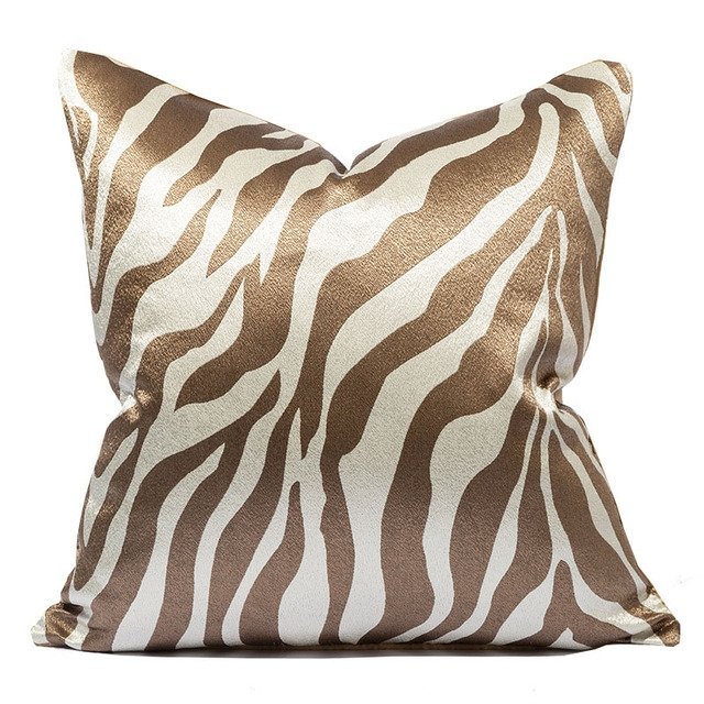 Luxury Gold Satin Pillowcase - Soft Polyester Cushion for Elegant Home Decor