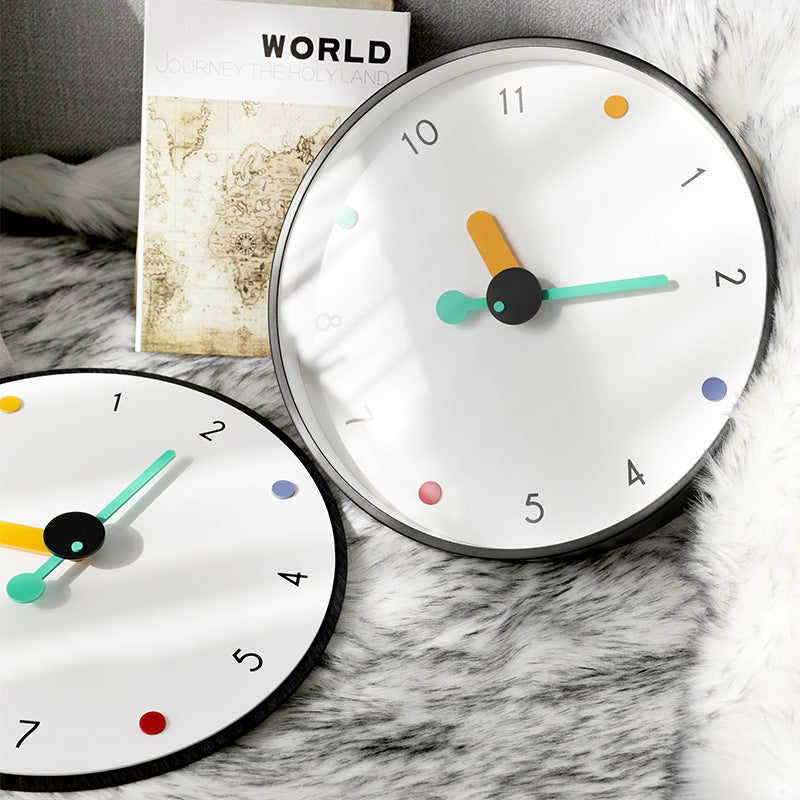 Minimalist Silent Wall Clock with Walnut Hands and Eco-Friendly Design