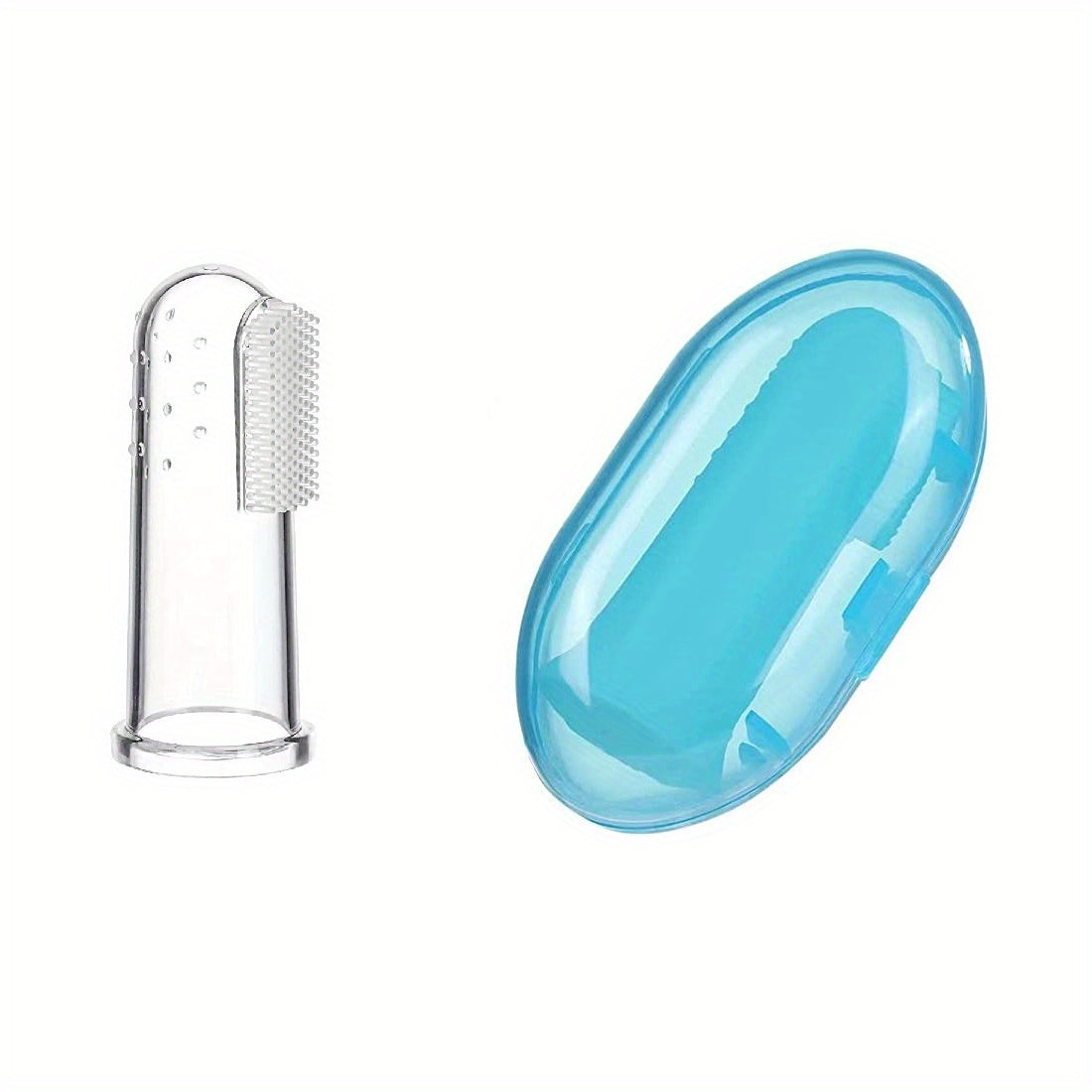 Soft Silicone Finger Toothbrush for Infants - Gentle Oral Care and Teething Relief