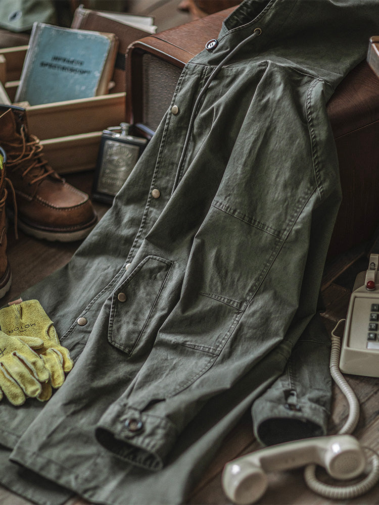 Hooded M51 Parka Shell with Adjustable Cuffs