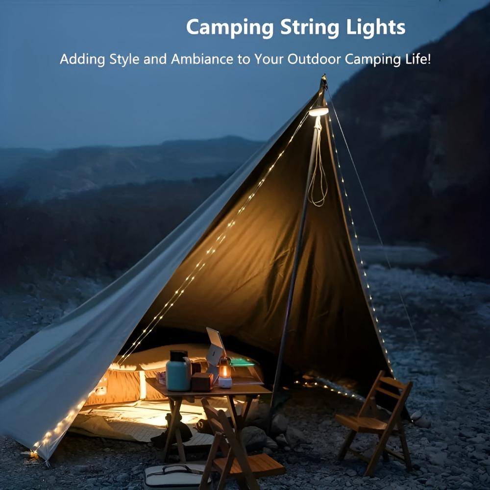 USB Rechargeable Waterproof Camping String Lights