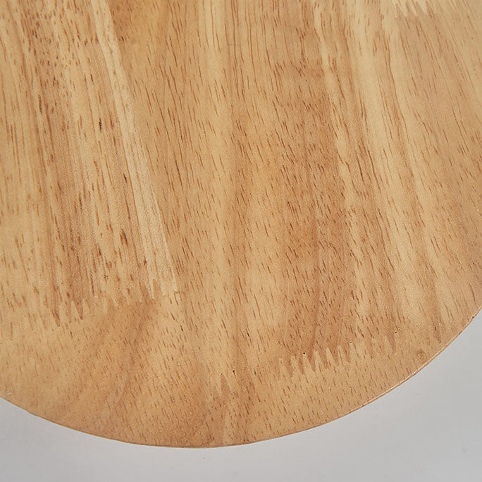 Modern Minimalist Round Oval Wood LED Wall Light Lamp