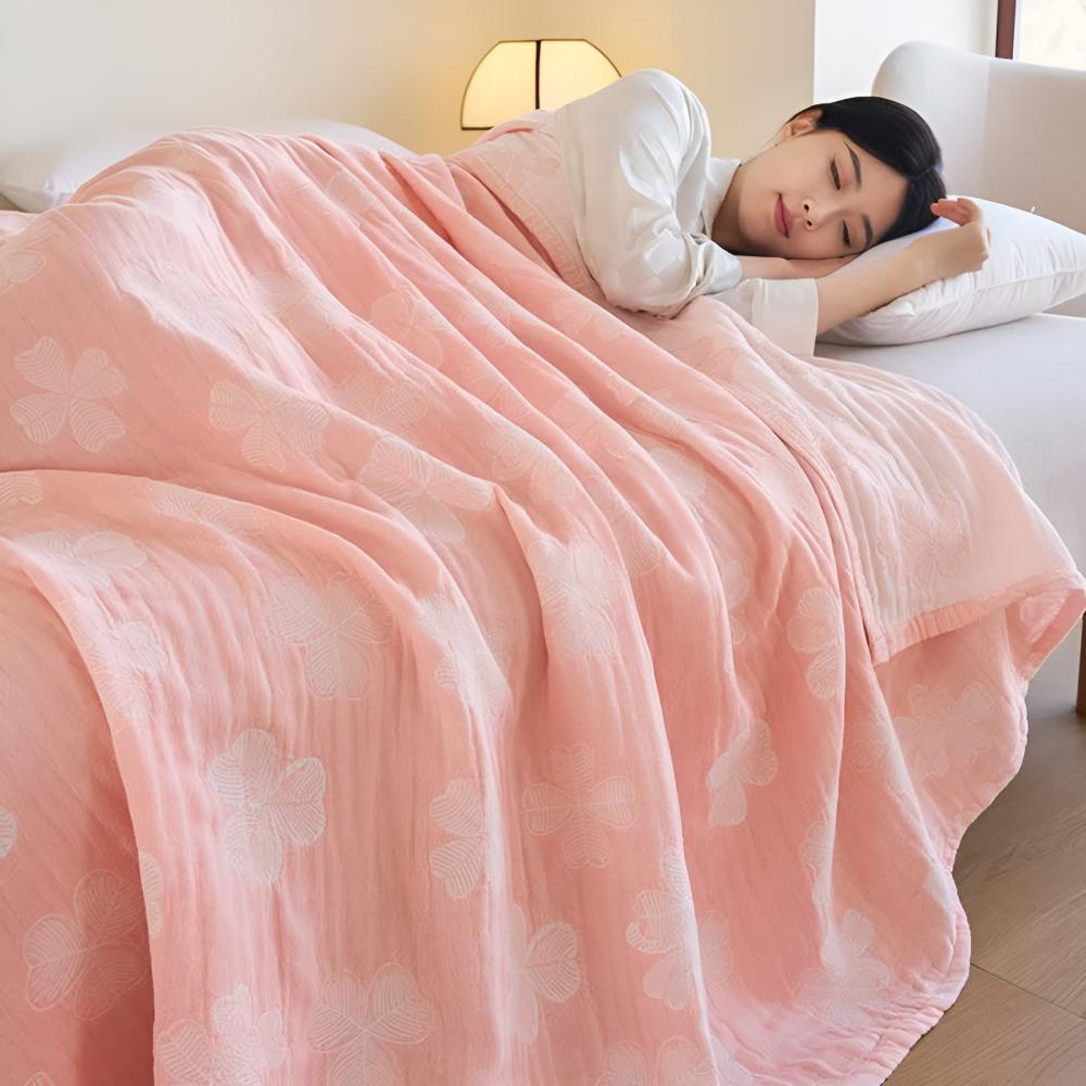 Organic Cotton Gauze Blanket for Sensitive Skin
