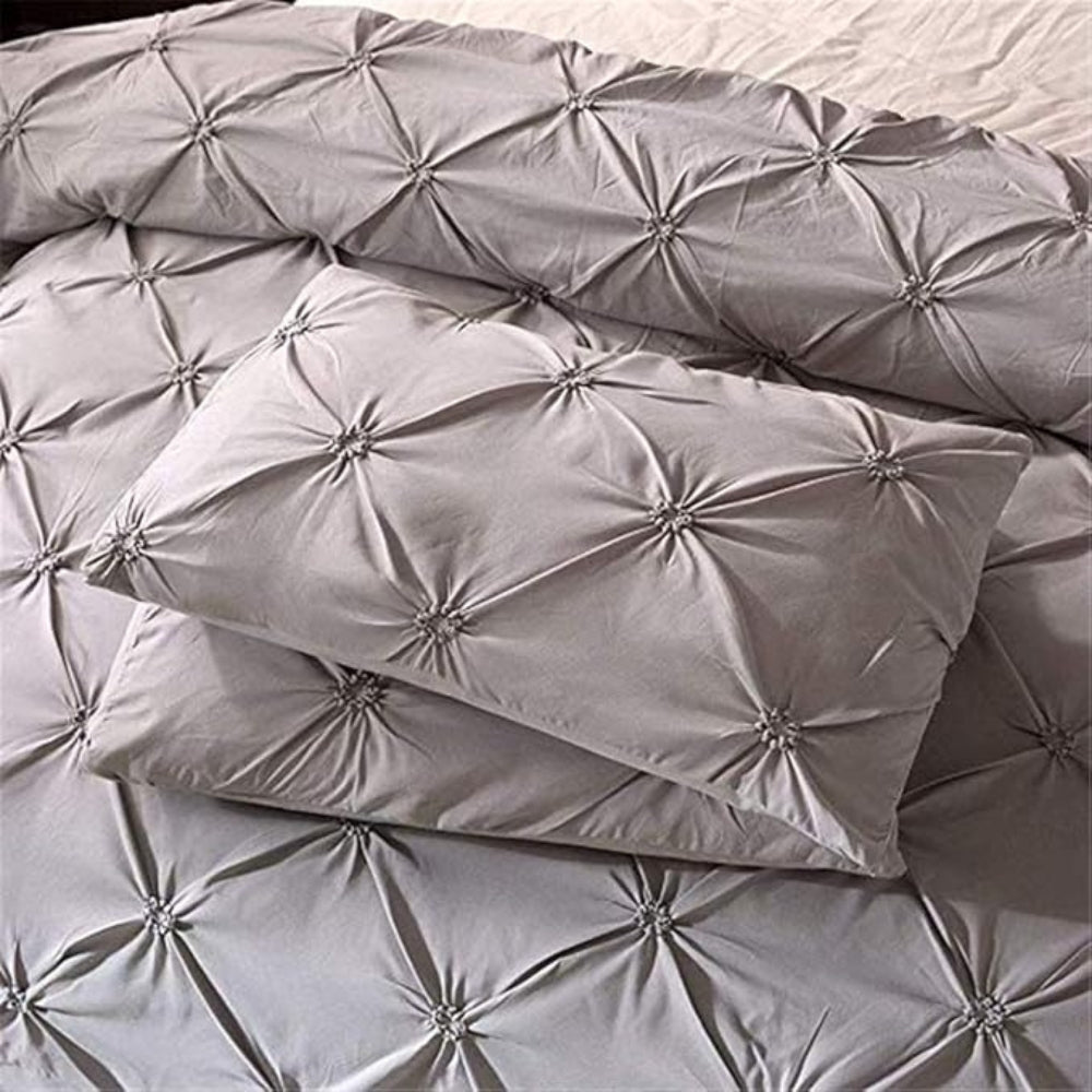 Airweave Pintuck 3-Piece Duvet Cover Set in Soft Microfiber