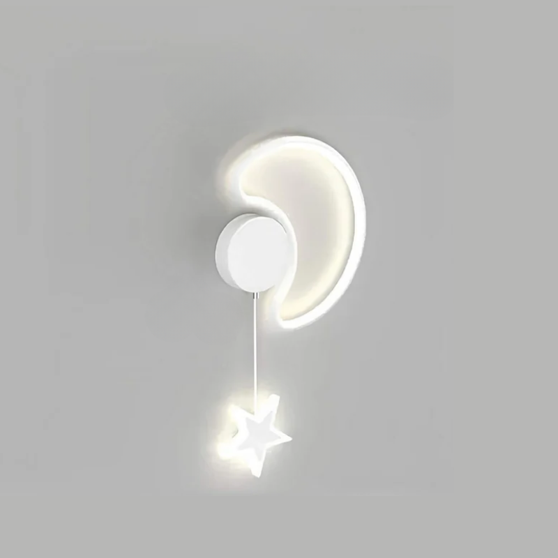 Magical Cloud and Star Wall Lamp with Moon Lighting