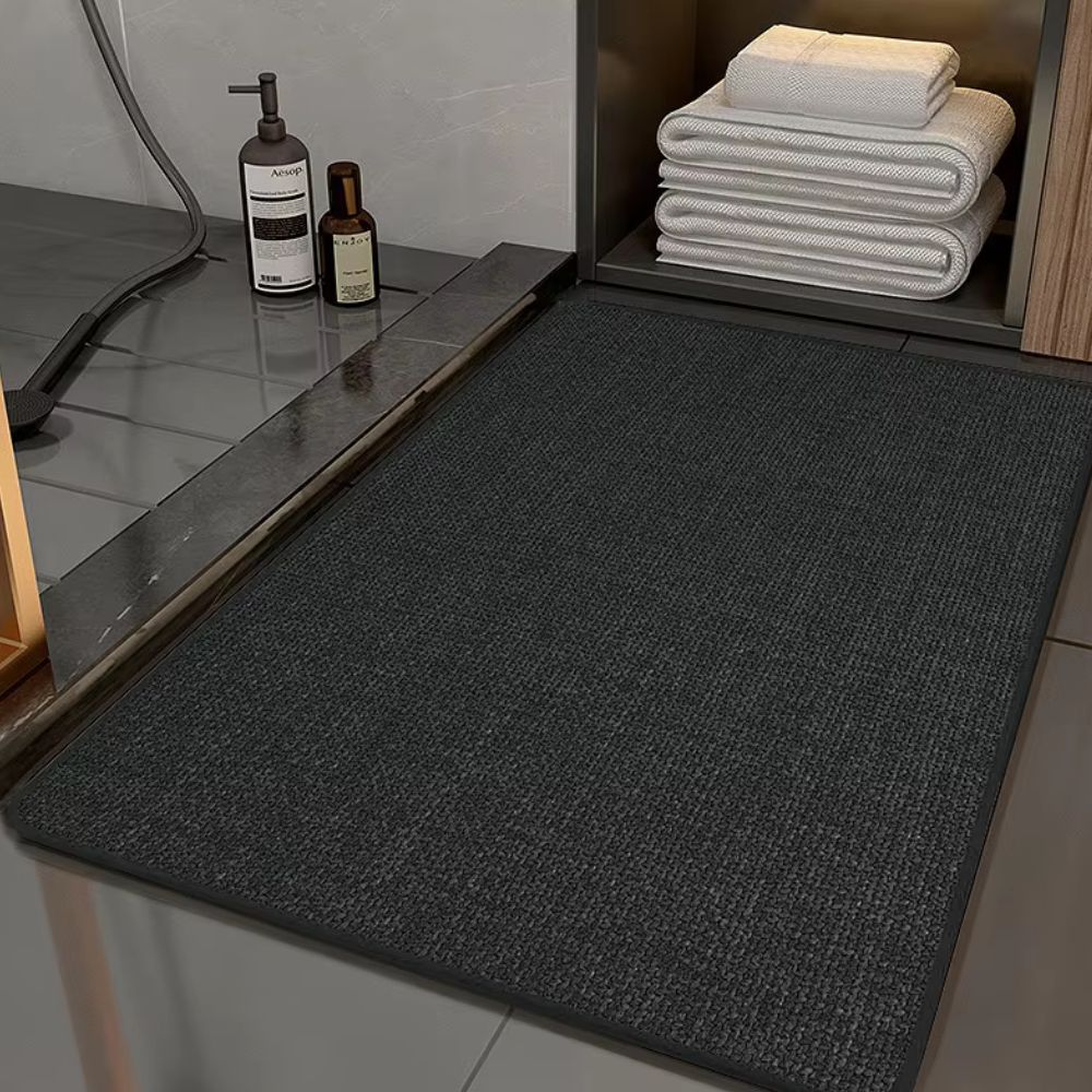 Non-Slip Braided Bath Mat with Soft Plush Feel