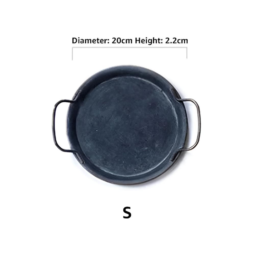 Retro Round Distressed Iron Serving Trays