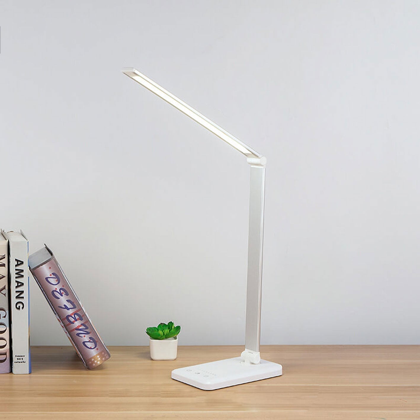 Foldable Dimmable LED Desk Lamp with Adjustable Color Temperature