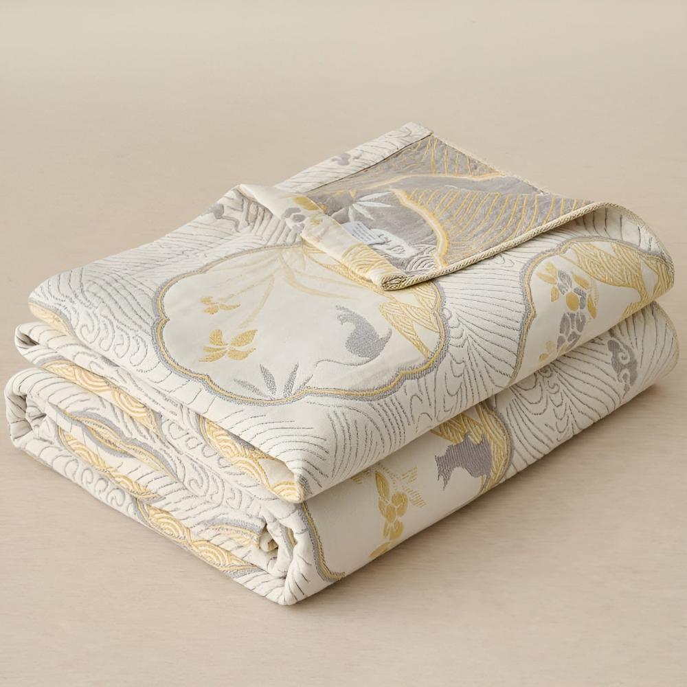 Reversible Cotton Blend Coastal Dreams Blanket