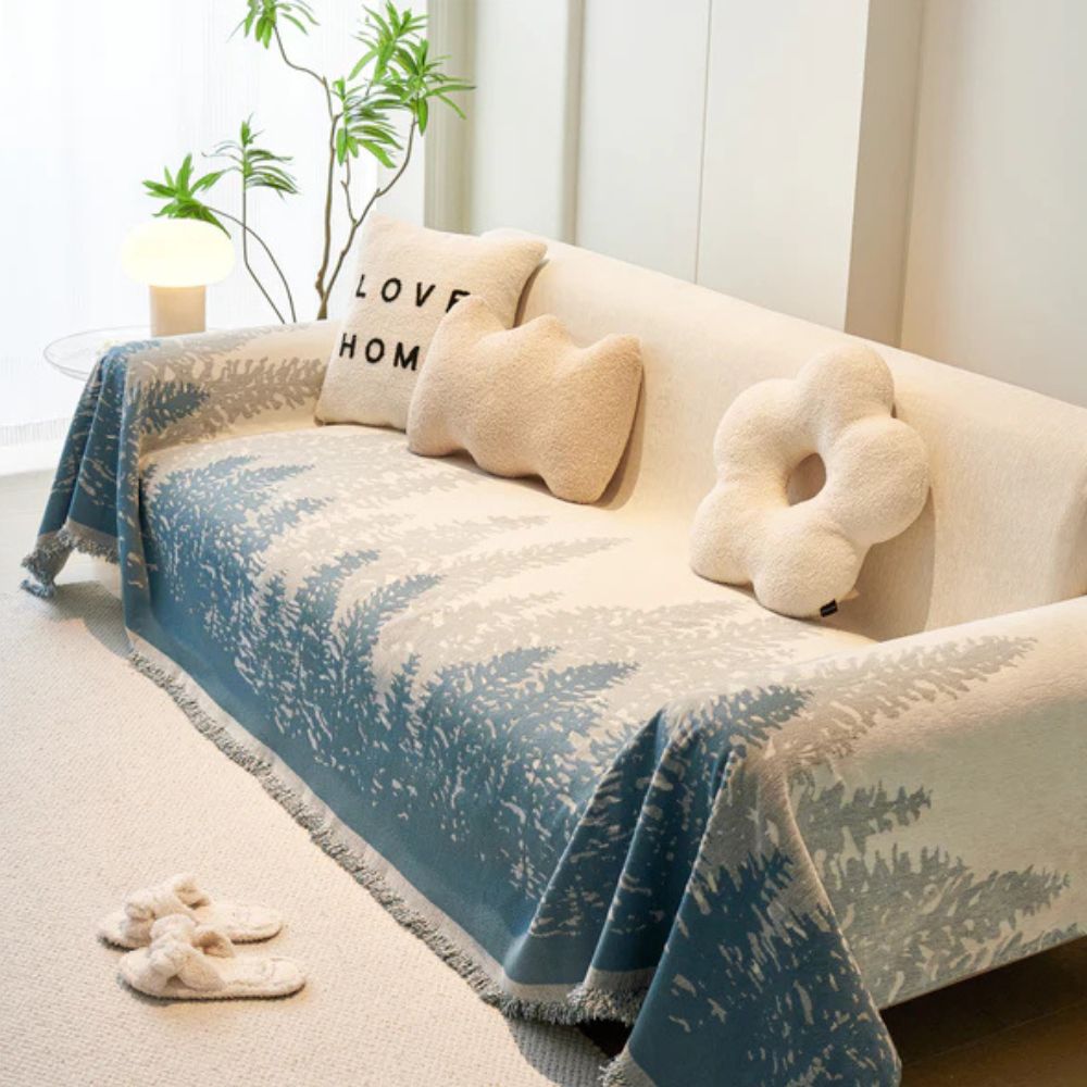 Chenille Forest Glitz Sofa Cover