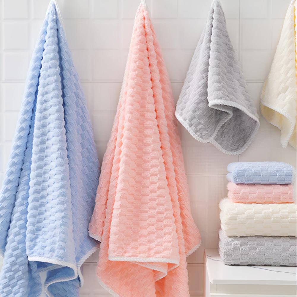 Pure Soft Fleece Bath Towels - 2 Piece Set