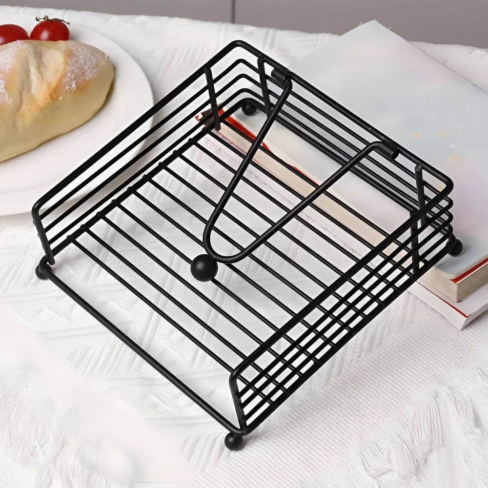 Modern Iron Napkin Holder for Stylish Tabletop Organization