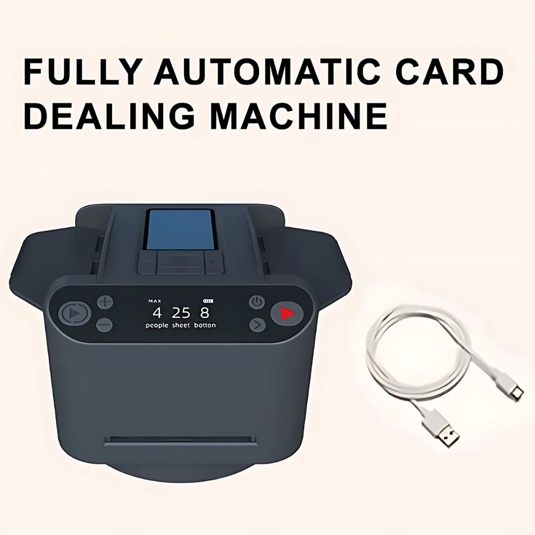 Automatic Card Shuffling and Dealing Machine for Up to 12 Players