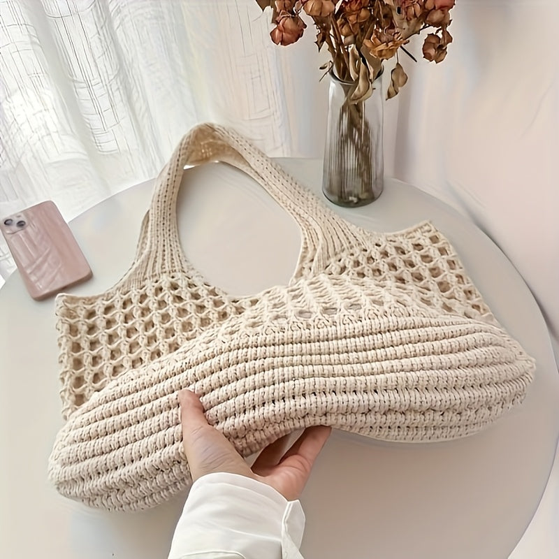 Large Open Mesh Beach Tote Bag for Women