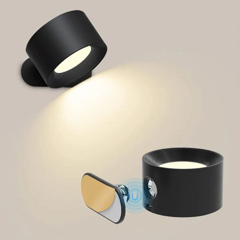 Cordless Rechargeable Magnetic Wall Lamp with 360° Rotation