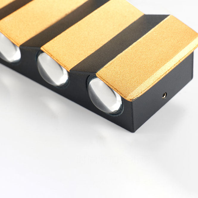 Modern Gold Aluminum Outdoor LED Wall Light