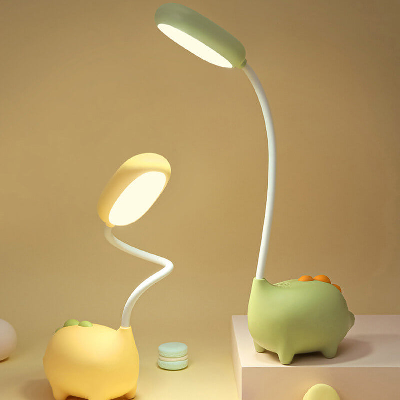 Rechargeable LED Desk Lamp with Cartoon Dinosaur Design