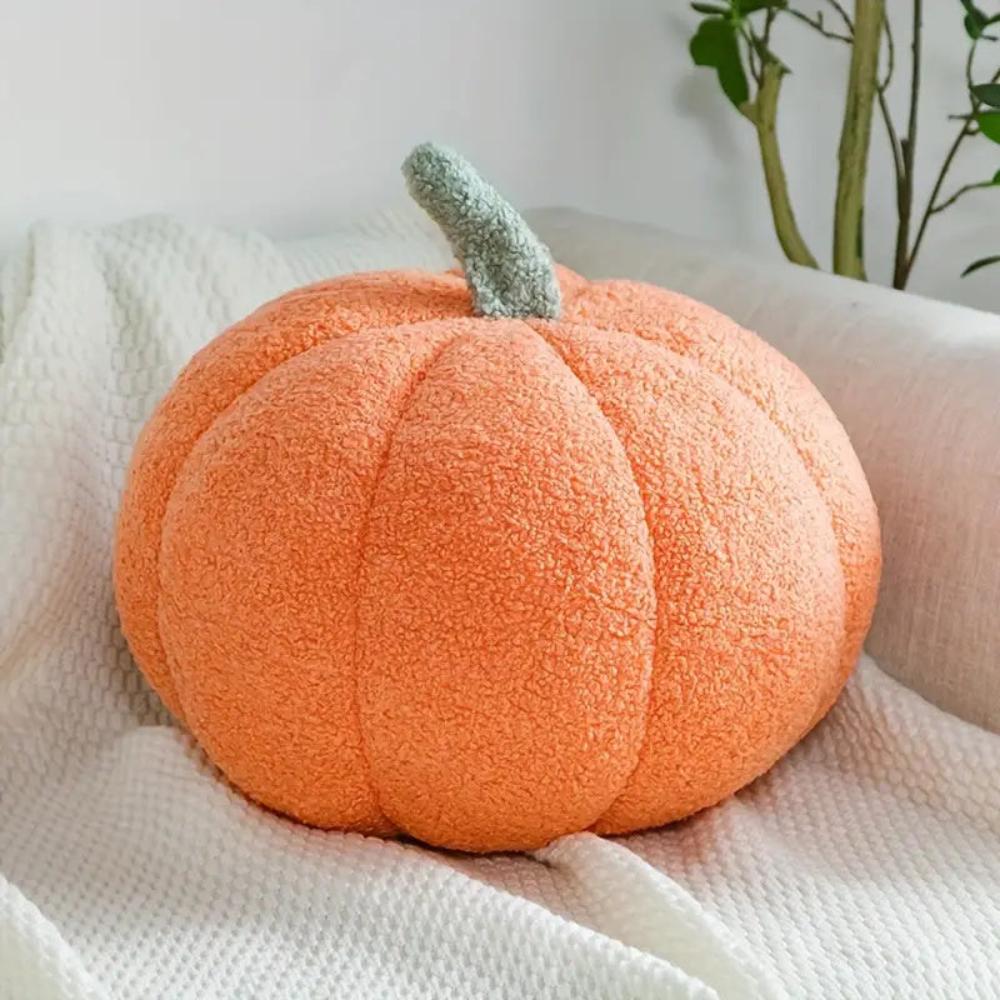 Pumpkin-Shaped Plush Cushions for Autumn Decor