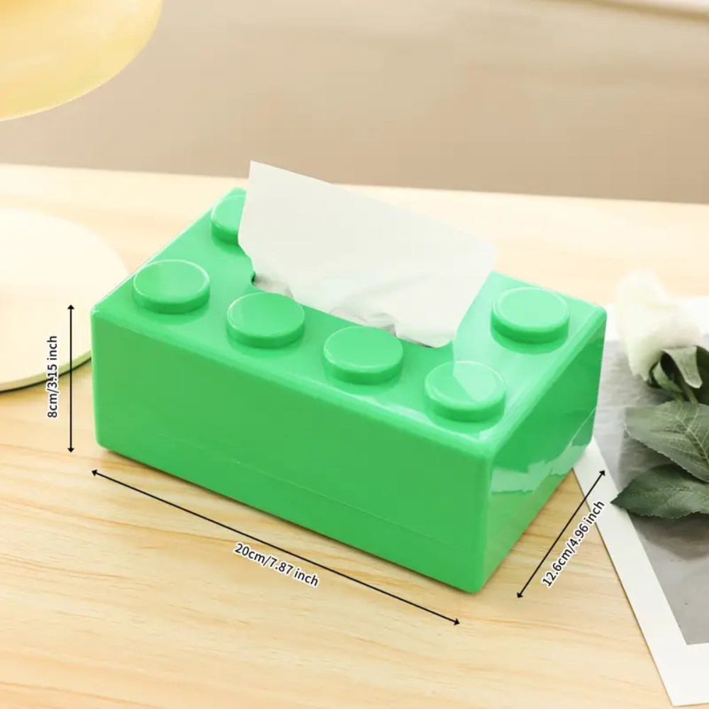 Building Blocks Tissue Holder - Colorful ABS Design