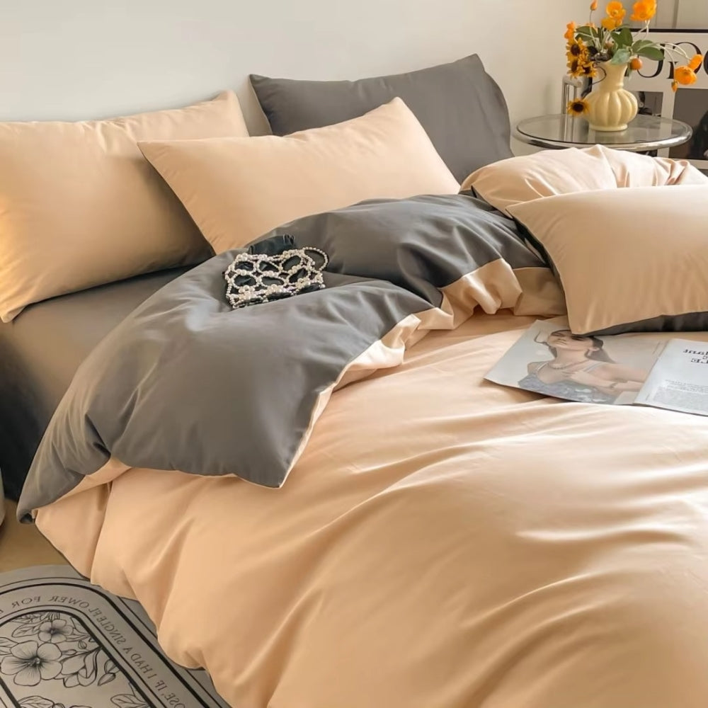 Lustova 400 Thread Count Cotton Duvet Cover Set