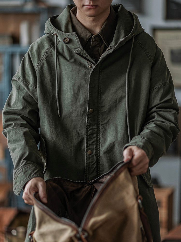 Hooded M51 Parka Shell with Adjustable Cuffs