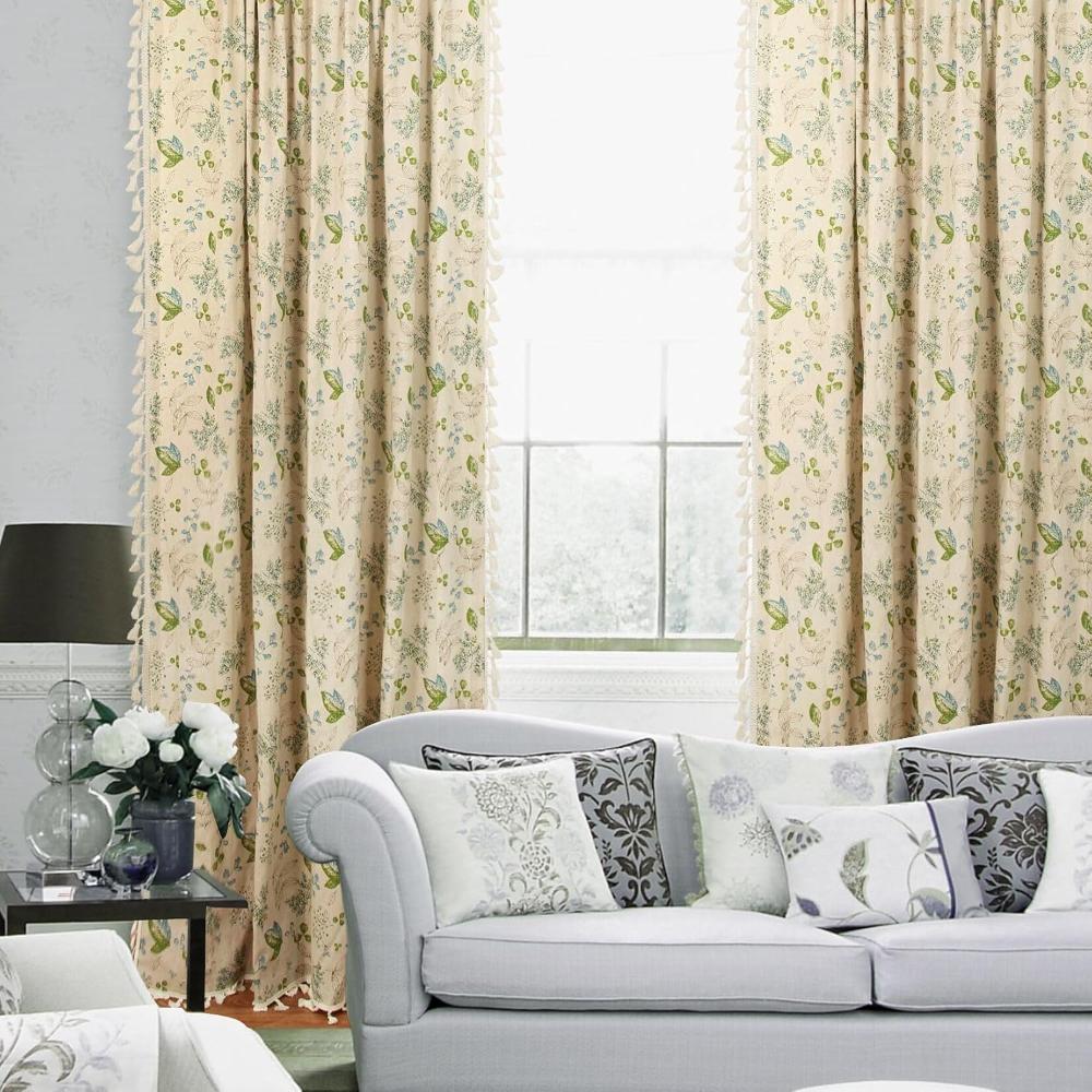 Bohemian Wildflower Veil Curtains - Light-Blocking, Noise-Reducing Fabric