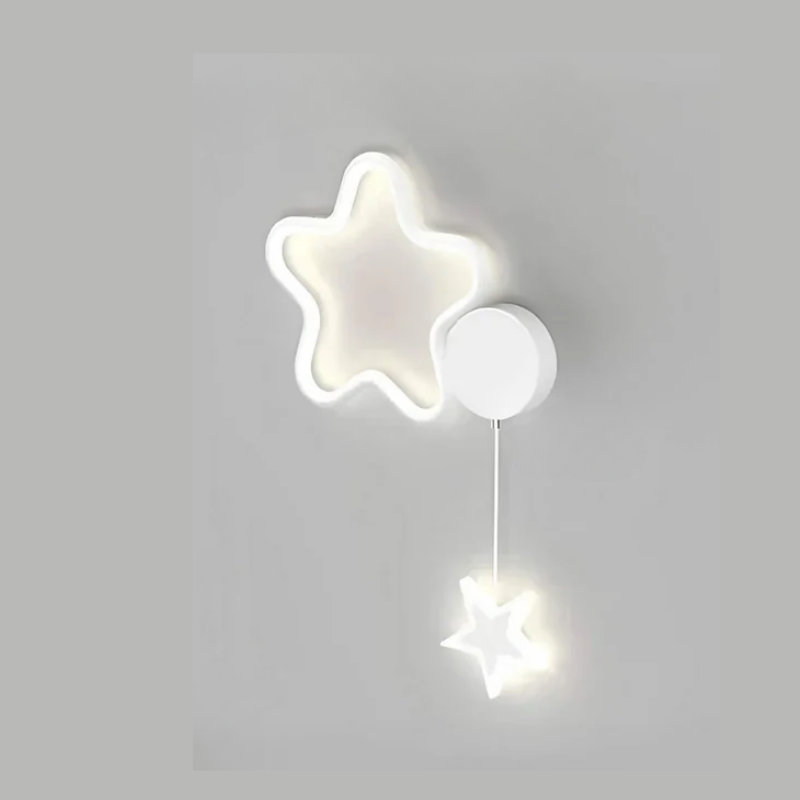 Magical Cloud and Star Wall Lamp with Moon LED Light