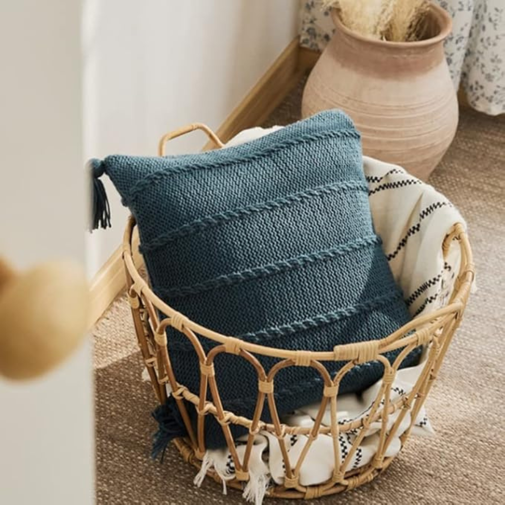 Nordic Knitted Tassel Throw Pillow