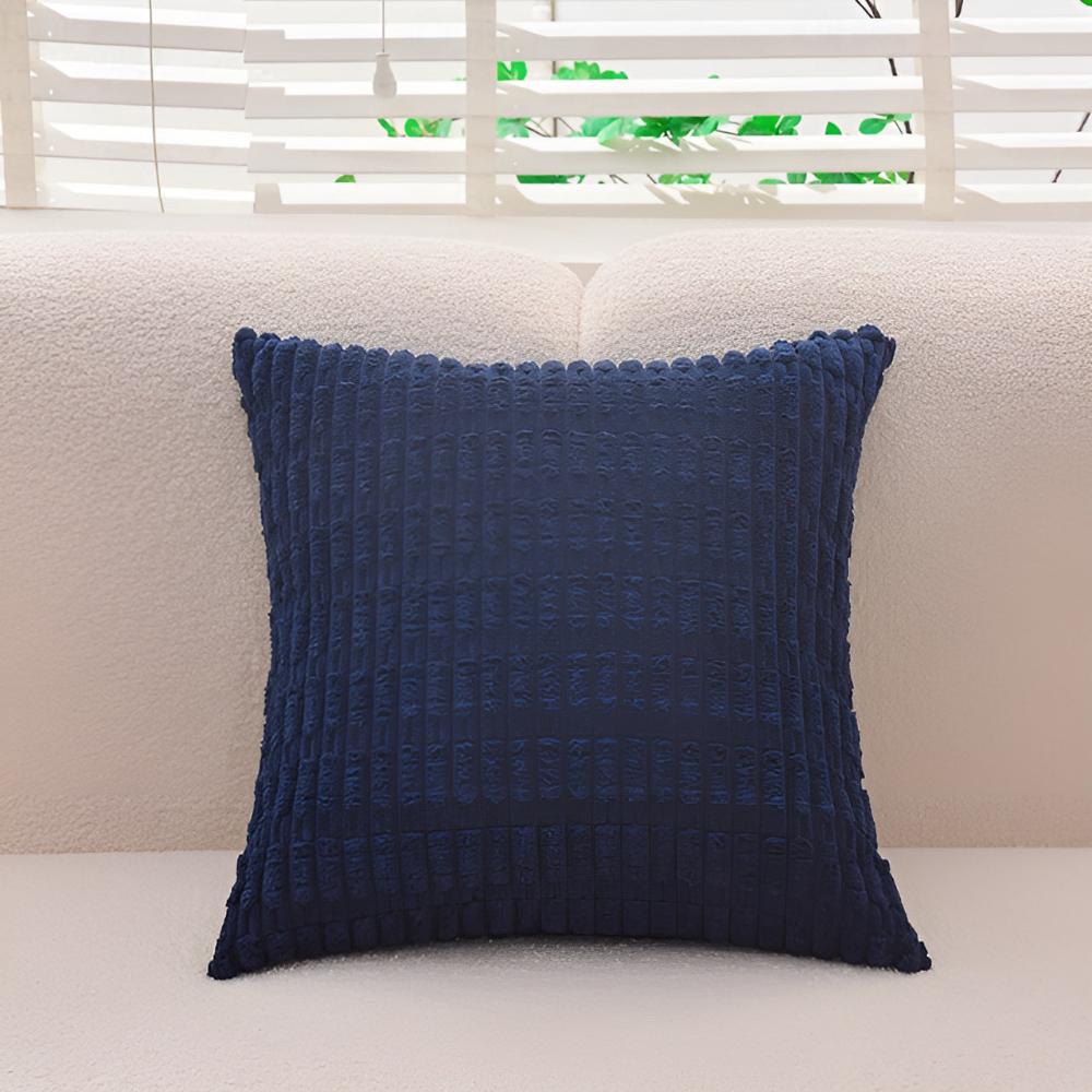 Plush Ridged Polyester Cushion Covers