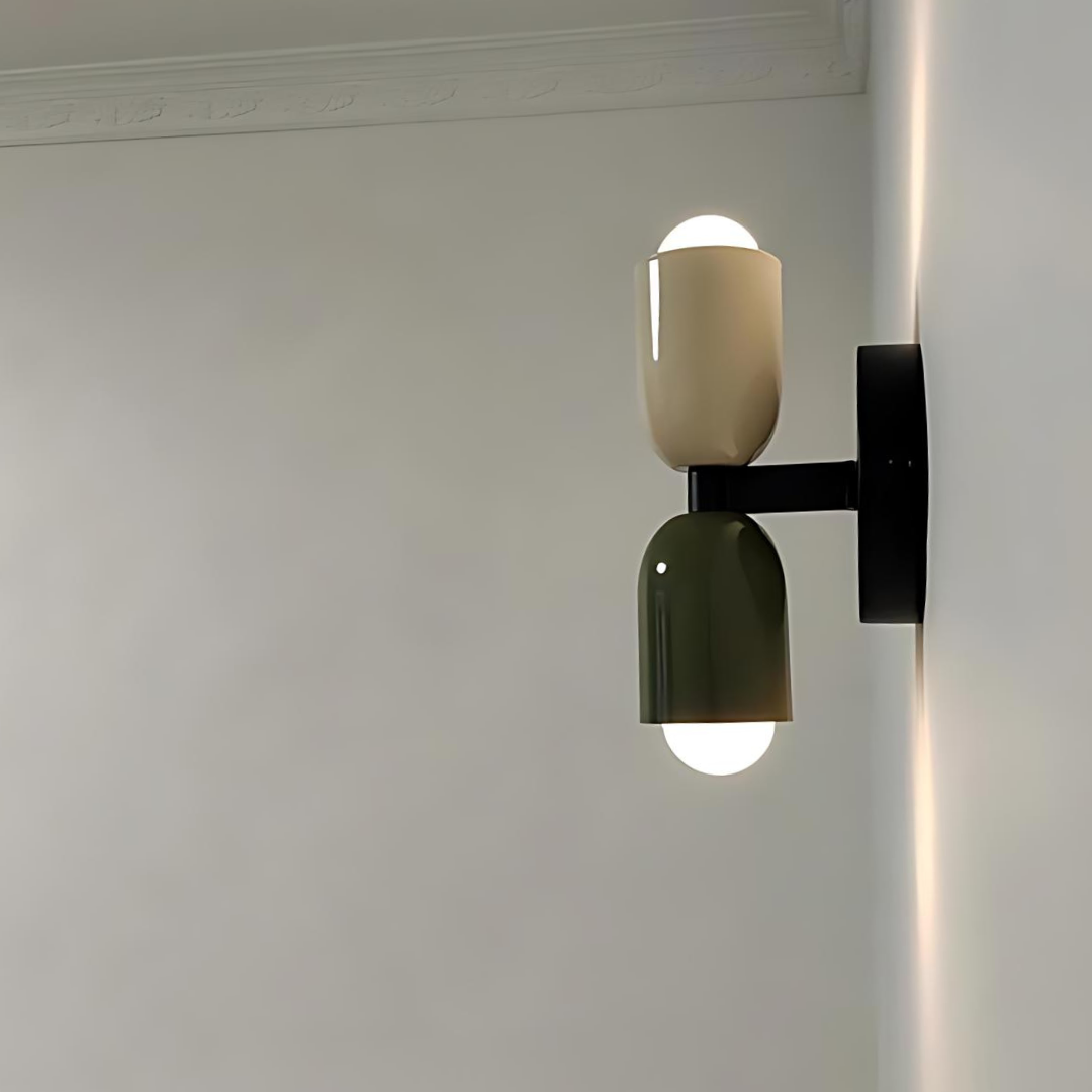 Modern Dual-Light Creamy Glow Wall Lamp