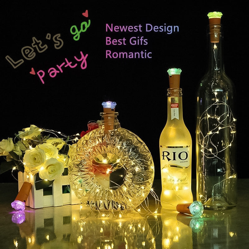 LED Bottle Light Cork Night Light for DIY Decor and Gifts