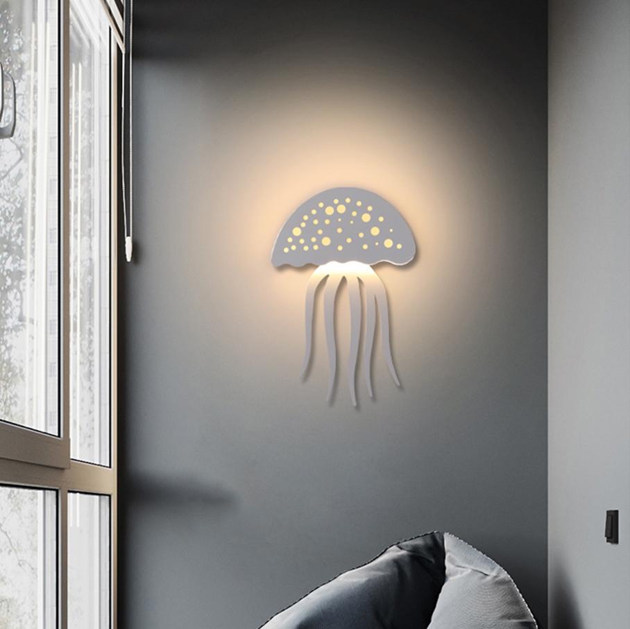Modern LED Jellyfish Wall Light - Sculptural Design