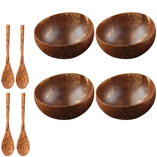 Eco-Friendly Japanese Wooden Ramen Bowl Set