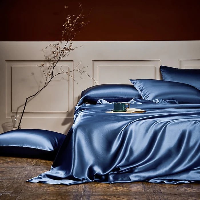 Pure Mulberry Silk Bedding Set - 25 Momme Luxury 4 Piece