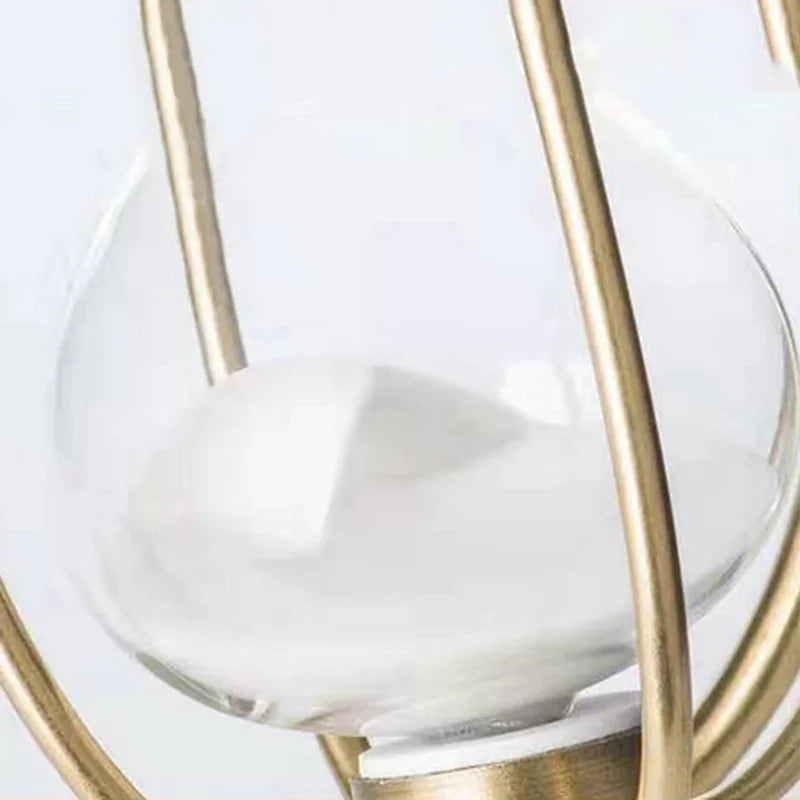 White Sand Hourglass - Classic Zinc Alloy and Glass Timer