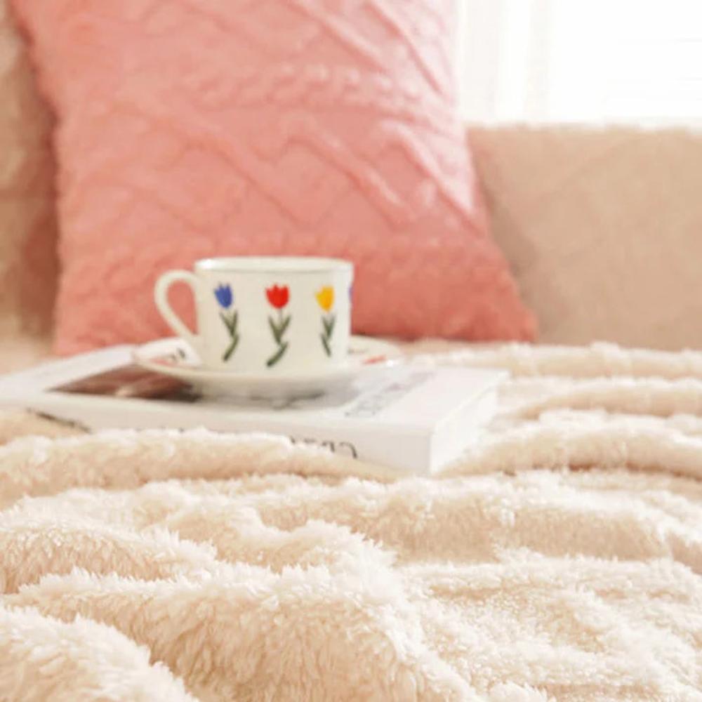 Premium Cashmere Waffle Texture Sofa Cover