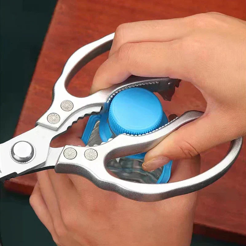Japanese Stainless Steel Kitchen Scissors with Ergonomic Grip