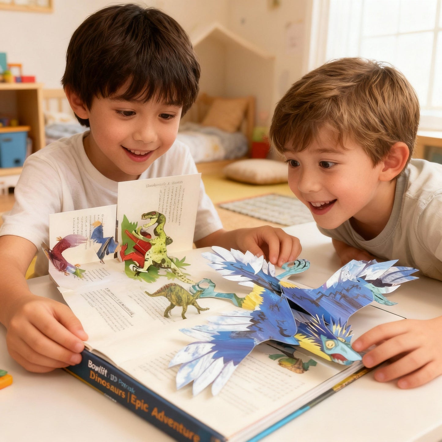 3D Pop-Up Dinosaur Adventure Book for Kids