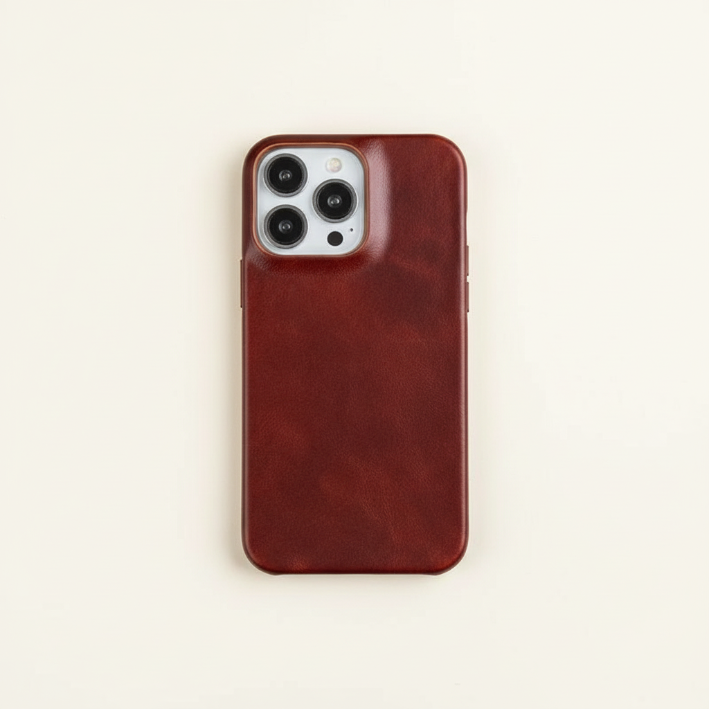Genuine Leather iPhone Case with MagSafe Compatibility