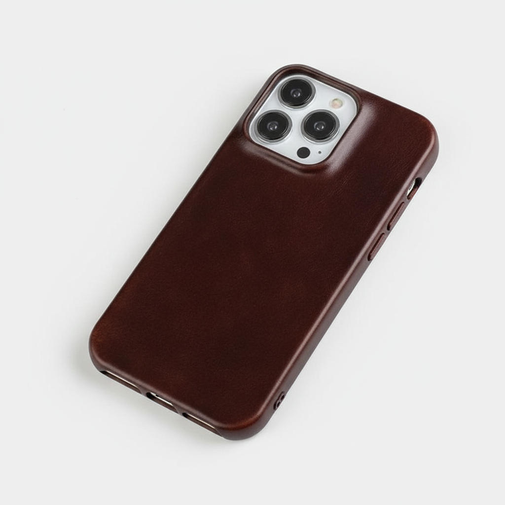 Genuine Leather iPhone Case with MagSafe Compatibility