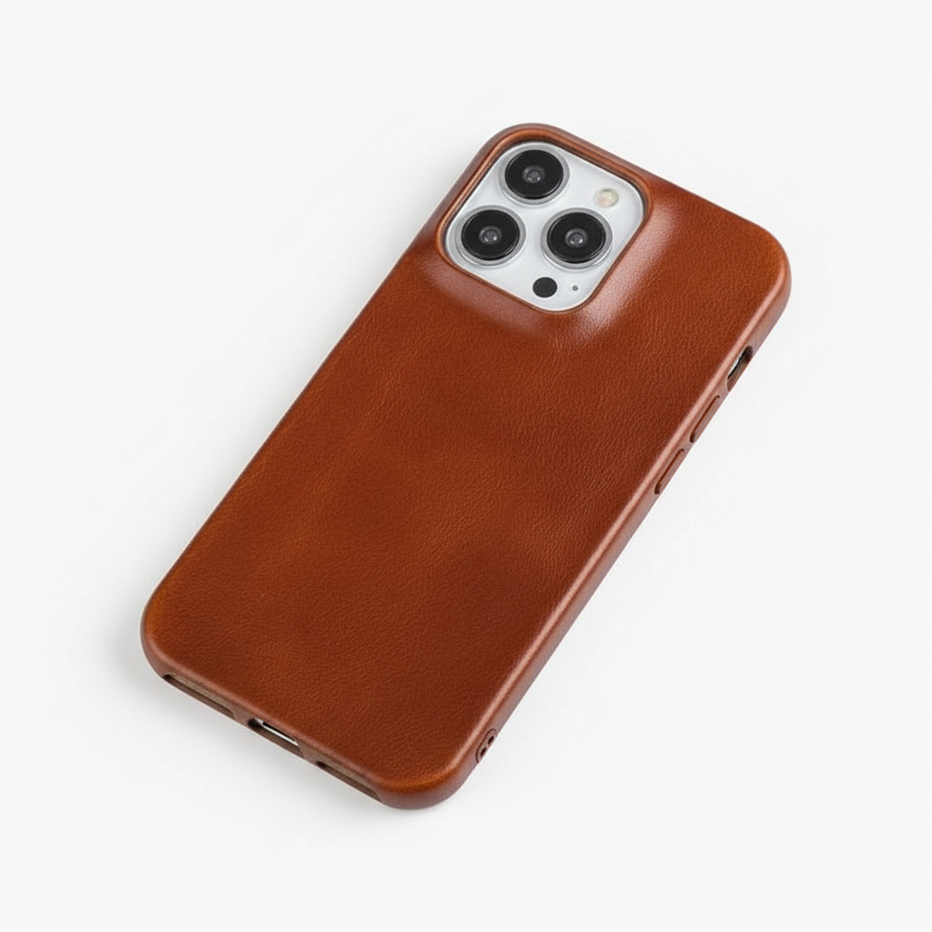 Genuine Leather iPhone Case with MagSafe Compatibility