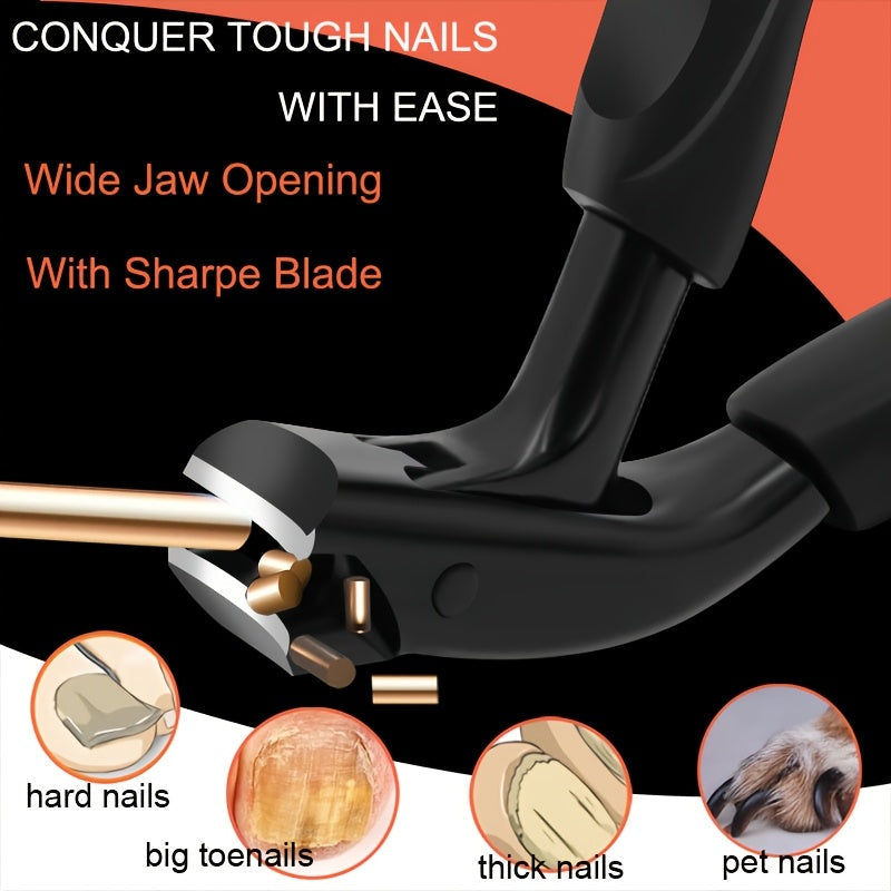 Professional Stainless Steel Toenail Clipper with Ergonomic Grip