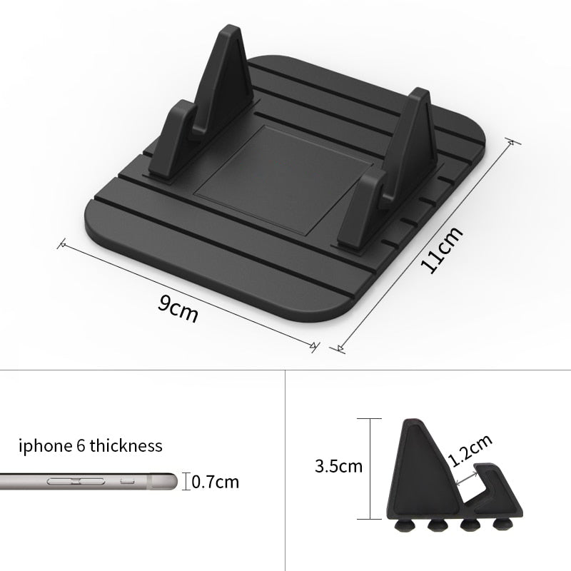Non-Slip Silicone Car Phone Holder with Suction Base
